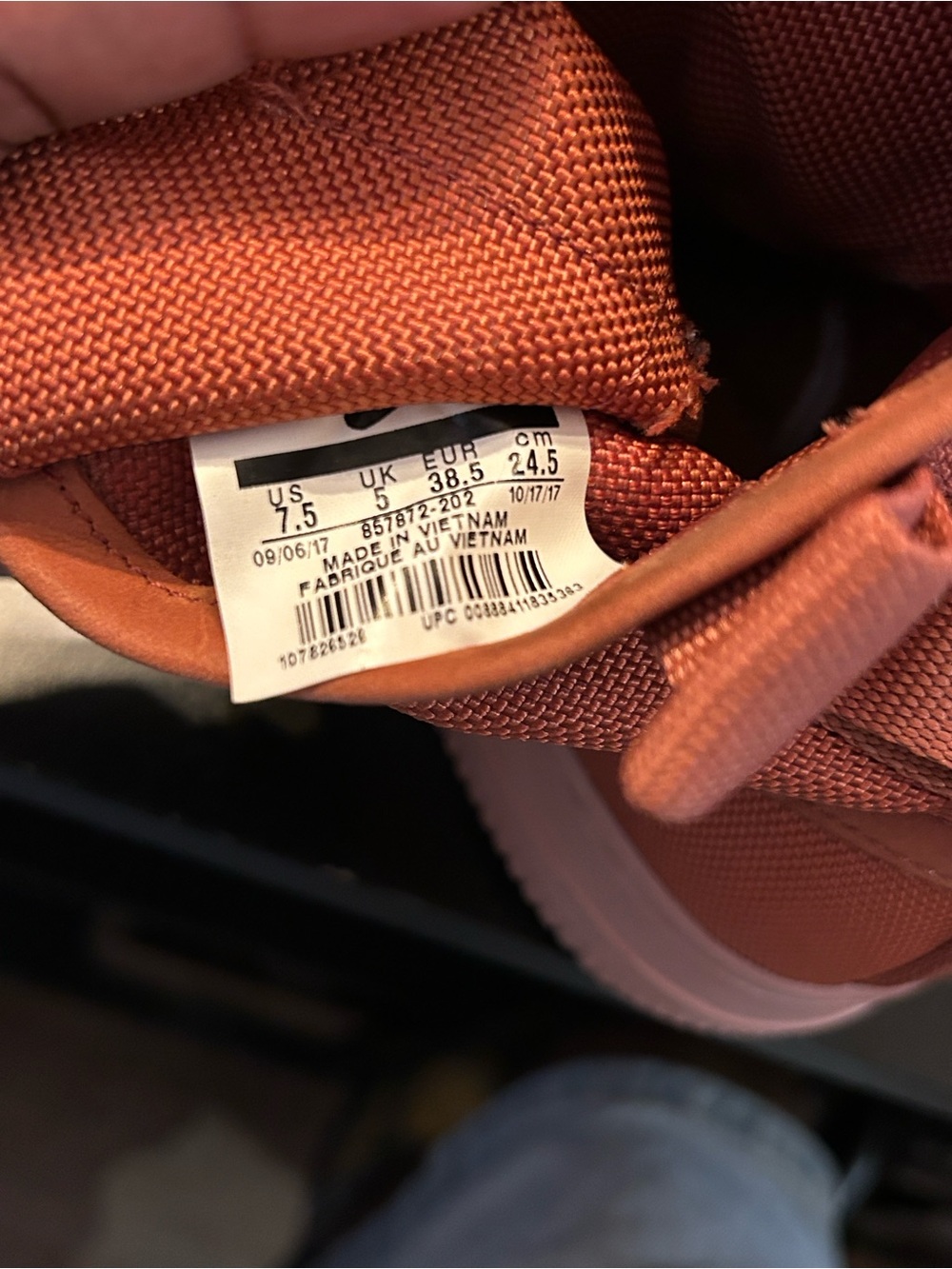 Nike Terracotta High-Top Utility Sneakers - Picture 8 of 8